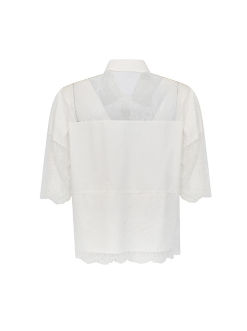 Camicia in cotone con pizzo BLUGIRL | RA6142 T544A11111